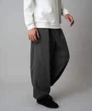 KHLAD33069 a.v.v MEN(アー・ヴェ・ヴェ) 【イージーケア/洗濯機で洗える】裏微起毛ストレッチオーバーパンツ ブラック