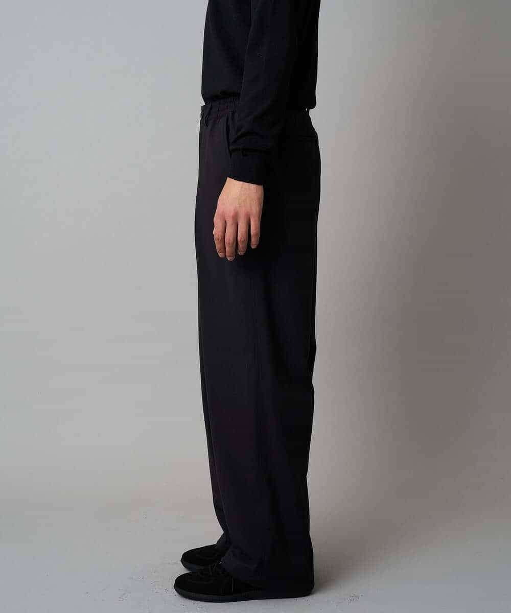 KHLAD33069 a.v.v MEN(アー・ヴェ・ヴェ) 【イージーケア/洗濯機で洗える】裏微起毛ストレッチオーバーパンツ ブラック