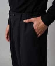 KHLAD33069 a.v.v MEN(アー・ヴェ・ヴェ) 【イージーケア/洗濯機で洗える】裏微起毛ストレッチオーバーパンツ ブラック