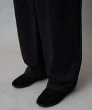 KHLAD33069 a.v.v MEN(アー・ヴェ・ヴェ) 【イージーケア/洗濯機で洗える】裏微起毛ストレッチオーバーパンツ ブラック