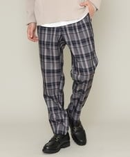 KHLCS04059 a.v.v MEN(アー・ヴェ・ヴェ) アーバンタックチェックパンツ ネイビー