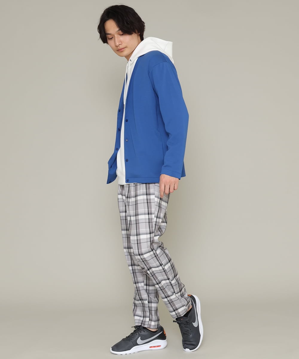 KHLCS04059 a.v.v MEN(アー・ヴェ・ヴェ) アーバンタックチェックパンツ グレー