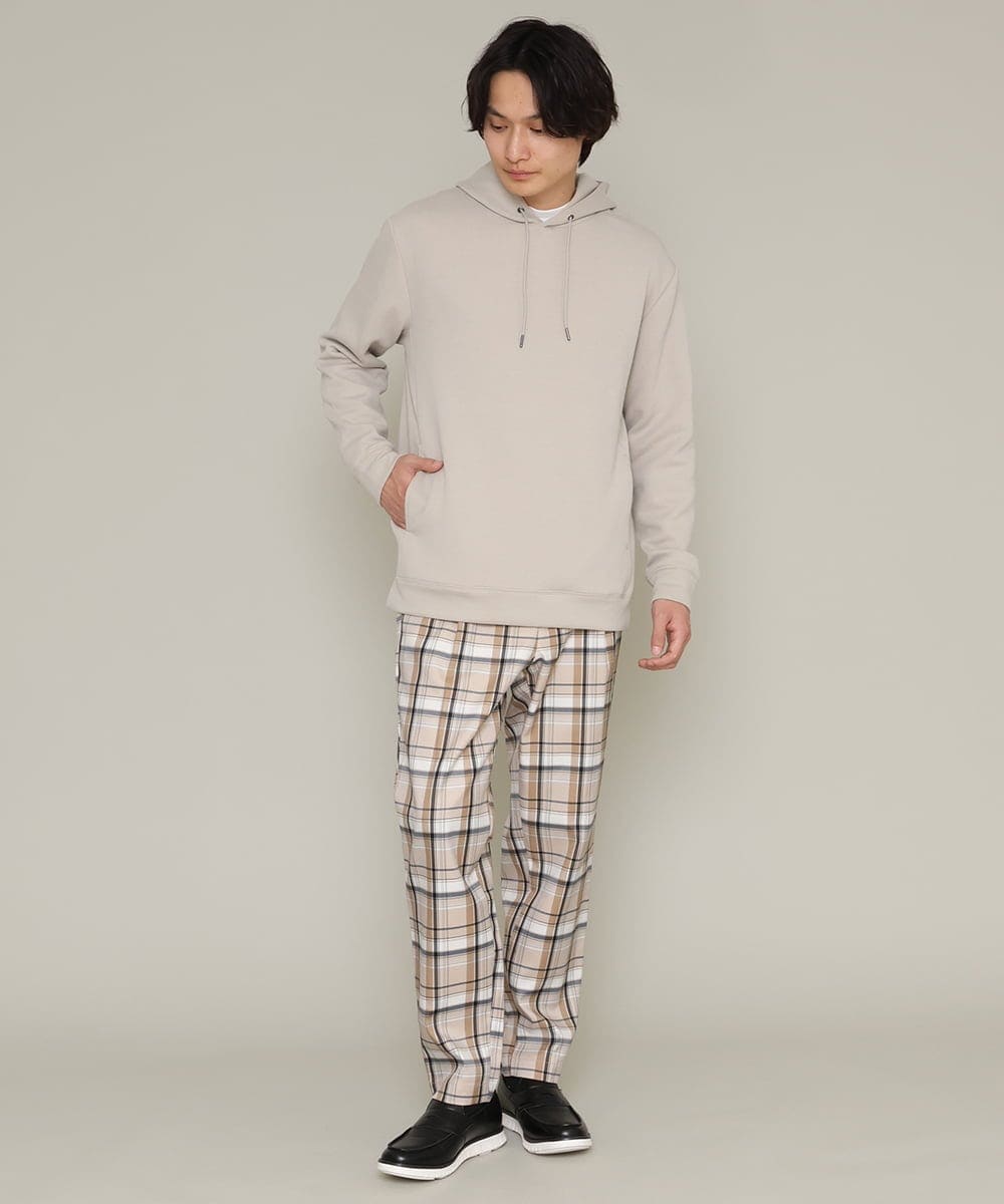 KHLCS04059 a.v.v MEN(アー・ヴェ・ヴェ) アーバンタックチェックパンツ グレー