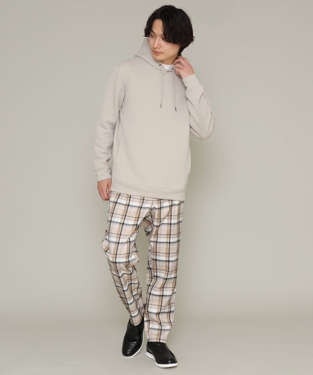 KHLCS04059 a.v.v MEN(アー・ヴェ・ヴェ) アーバンタックチェックパンツ グレー