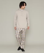 KHLCS04059 a.v.v MEN(アー・ヴェ・ヴェ) アーバンタックチェックパンツ グレー