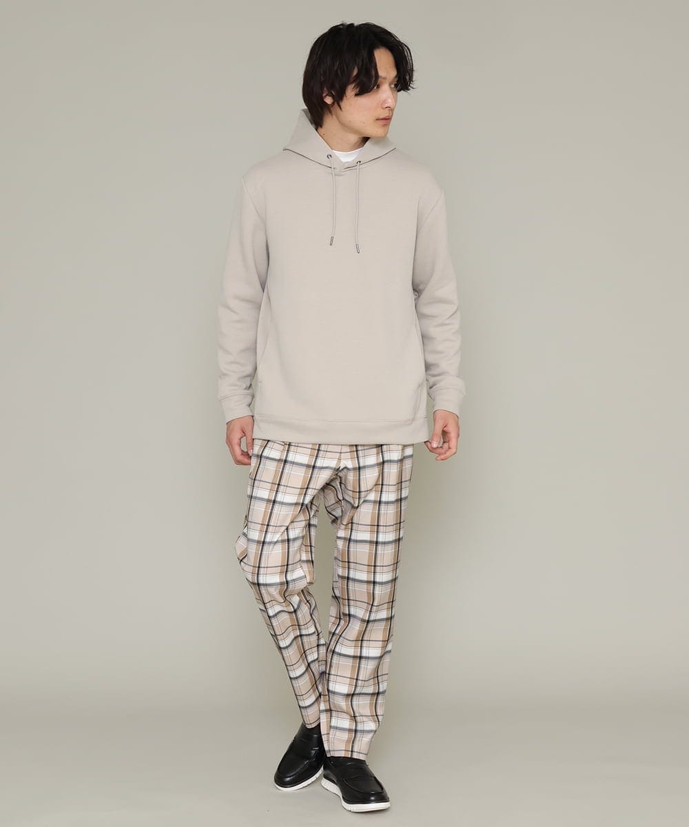KHLCS04059 a.v.v MEN(アー・ヴェ・ヴェ) アーバンタックチェックパンツ グレー