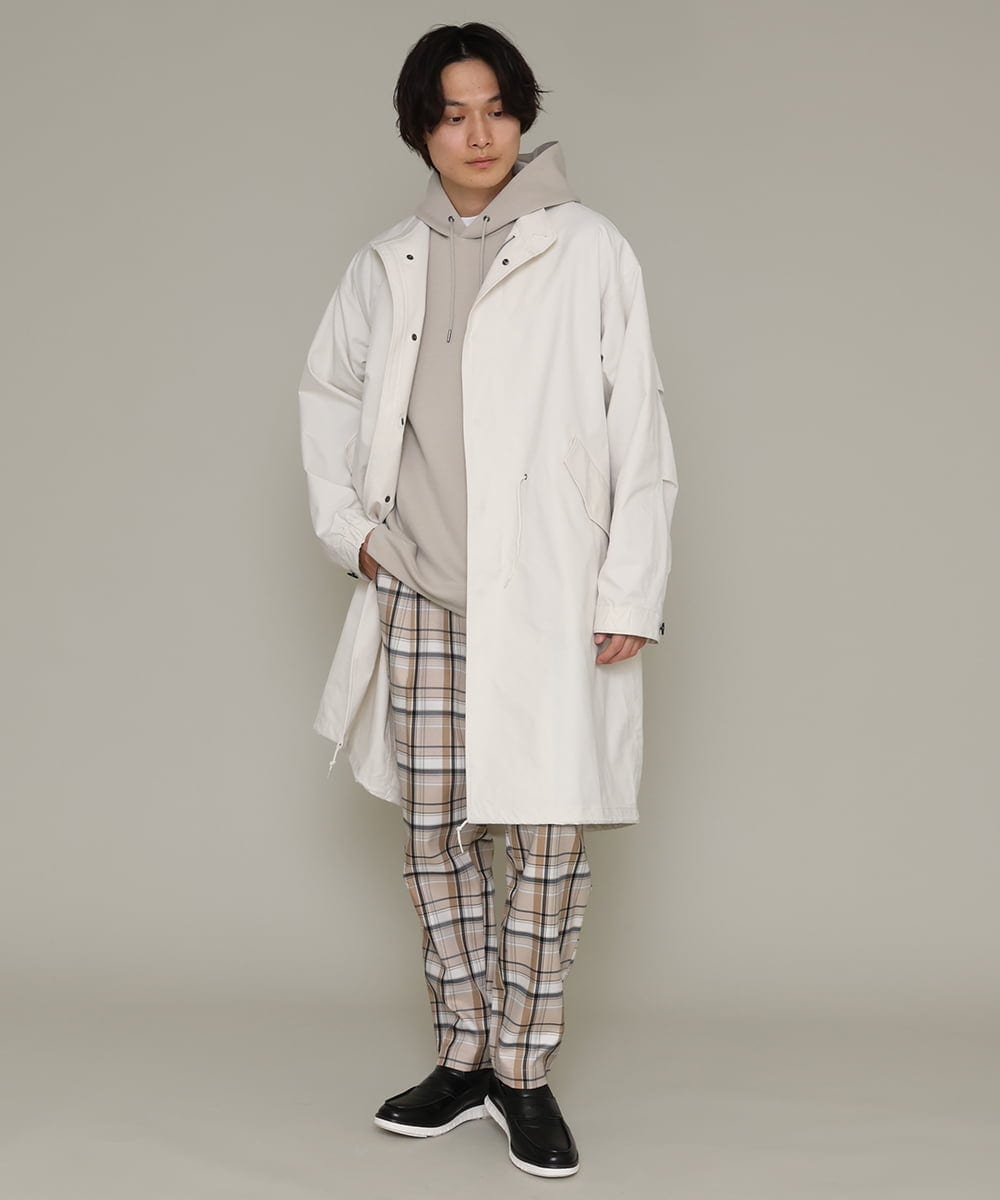 KHLCS04059 a.v.v MEN(アー・ヴェ・ヴェ) アーバンタックチェックパンツ グレー