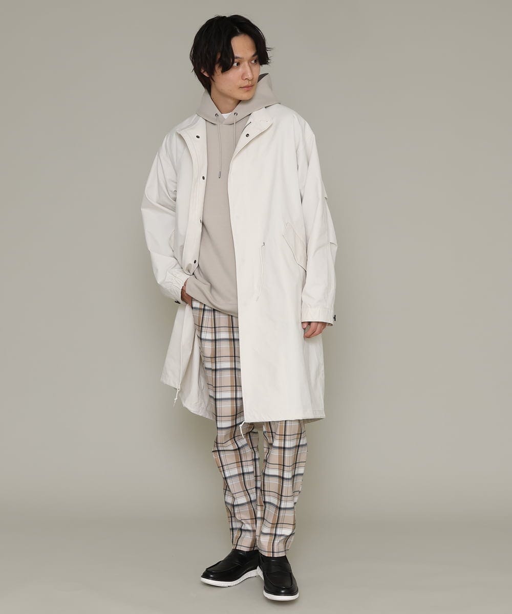 KHLCS04059 a.v.v MEN(アー・ヴェ・ヴェ) アーバンタックチェックパンツ グレー