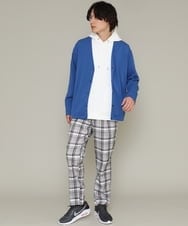 KHLCS04059 a.v.v MEN(アー・ヴェ・ヴェ) アーバンタックチェックパンツ グレー