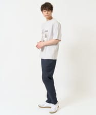 KHLEA02064 a.v.v MEN(アー・ヴェ・ヴェ) 【ON/OFF兼用】スマートシャンブレーテーパードパンツ(スマートシリーズ）セットアップ可 ダークグレー