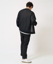 KHLEA02064 a.v.v MEN(アー・ヴェ・ヴェ) 【ON/OFF兼用】スマートシャンブレーテーパードパンツ(スマートシリーズ）セットアップ可 ダークグレー