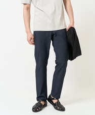 KHLEA03064 a.v.v MEN(アー・ヴェ・ヴェ) 【定番パンツ】スマートシャンブレー5ポケットパンツ(セットアップ可） ネイビー