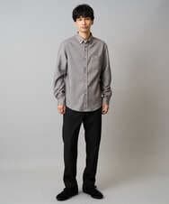KHLEA03064 a.v.v MEN(アー・ヴェ・ヴェ) 【ストレッチ】スマートシャンブレー5ポケットパンツ(セットアップ可） ダークグレー