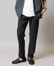 KHLEA03064 a.v.v MEN(アー・ヴェ・ヴェ) 【定番パンツ】スマートシャンブレー5ポケットパンツ(セットアップ可） ダークグレー