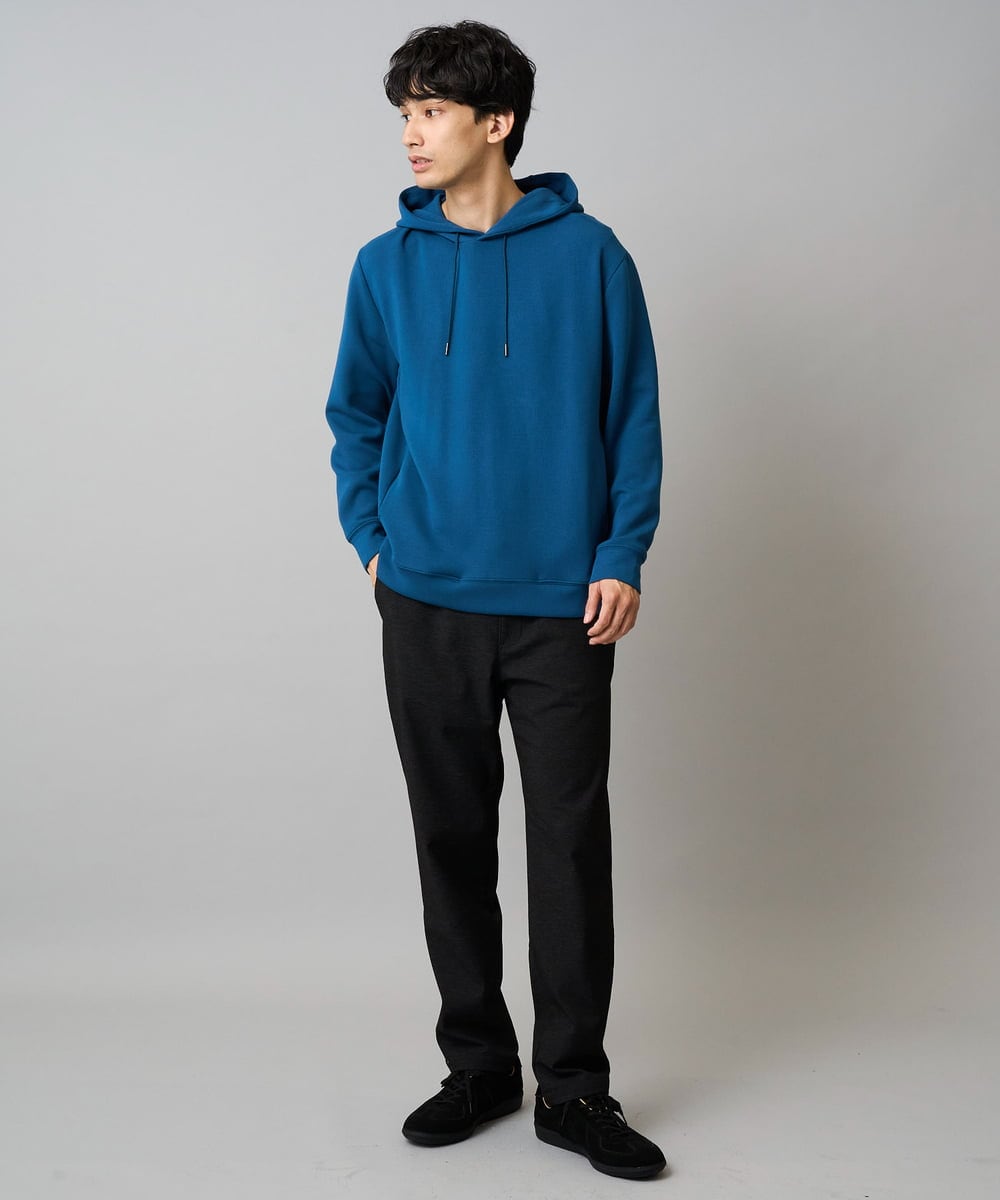 KHLEA03064 a.v.v MEN(アー・ヴェ・ヴェ) 【ストレッチ】スマートシャンブレー5ポケットパンツ(セットアップ可） ダークグレー