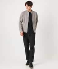 KHLEA03064 a.v.v MEN(アー・ヴェ・ヴェ) 【定番パンツ】スマートシャンブレー5ポケットパンツ(セットアップ可） ダークグレー