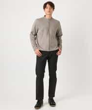 KHLEA03064 a.v.v MEN(アー・ヴェ・ヴェ) 【定番パンツ】スマートシャンブレー5ポケットパンツ(セットアップ可） ダークグレー