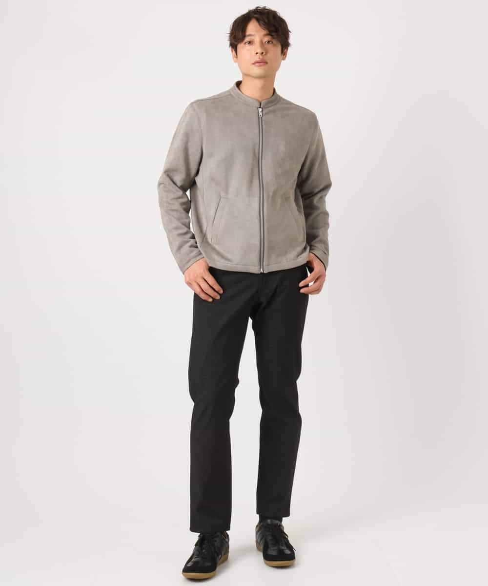 KHLEA03064 a.v.v MEN(アー・ヴェ・ヴェ) 【定番パンツ】スマートシャンブレー5ポケットパンツ(セットアップ可） ダークグレー
