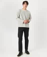KHLEA03064 a.v.v MEN(アー・ヴェ・ヴェ) 【定番パンツ】スマートシャンブレー5ポケットパンツ(セットアップ可） ダークグレー