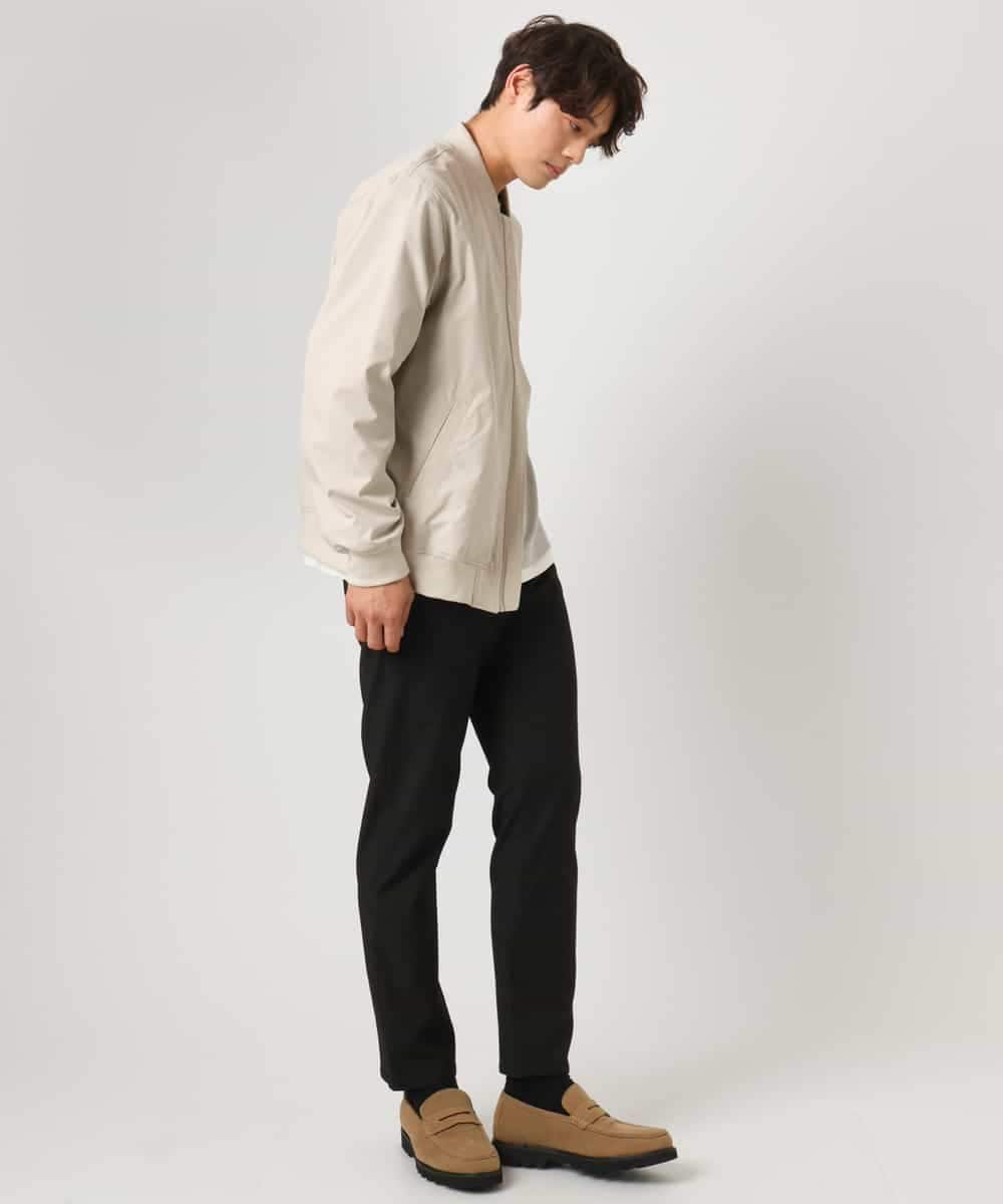 KHLEA03064 a.v.v MEN(アー・ヴェ・ヴェ) 【定番パンツ】スマートシャンブレー5ポケットパンツ(セットアップ可） ダークグレー