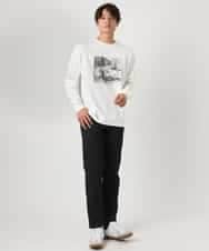KHLEA03064 a.v.v MEN(アー・ヴェ・ヴェ) 【定番パンツ】スマートシャンブレー5ポケットパンツ(セットアップ可） ダークグレー