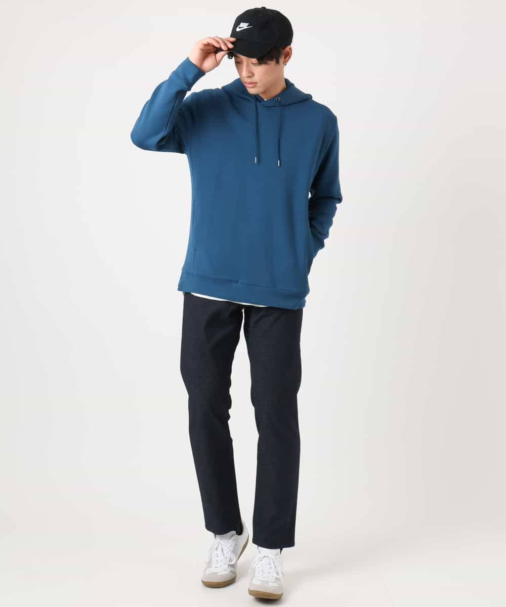 KHLEA03064 a.v.v MEN(アー・ヴェ・ヴェ) 【定番パンツ】スマートシャンブレー5ポケットパンツ(セットアップ可） ダークグレー