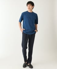 KHLEA05064 a.v.v MEN(アー・ヴェ・ヴェ) 【イージーケア】スマートシャンブレースラックス(スマートシリーズ)セットアップ可 ダークグレー