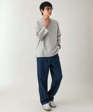 KHLEA10079 a.v.v MEN(アー・ヴェ・ヴェ) 【大人デニム】ワイドストレートデニムパンツ ブルー