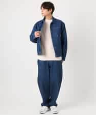 KHLEA10079 a.v.v MEN(アー・ヴェ・ヴェ) 【大人デニム】ワイドストレートデニムパンツ ブルー