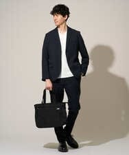 KHLED01069 a.v.v MEN(アー・ヴェ・ヴェ) 【イージーケア/洗濯機で洗える/ストレッチ】グレンチェックストレッチスマートスラックス ネイビー