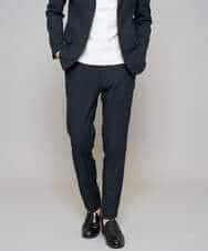 KHLED01069 a.v.v MEN(アー・ヴェ・ヴェ) 【イージーケア/洗濯機で洗える/ストレッチ】グレンチェックストレッチスマートスラックス ネイビー