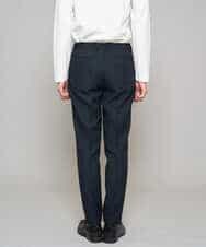 KHLED01069 a.v.v MEN(アー・ヴェ・ヴェ) 【イージーケア/洗濯機で洗える/ストレッチ】グレンチェックストレッチスマートスラックス ネイビー