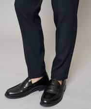 KHLED01069 a.v.v MEN(アー・ヴェ・ヴェ) 【イージーケア/洗濯機で洗える/ストレッチ】グレンチェックストレッチスマートスラックス ネイビー