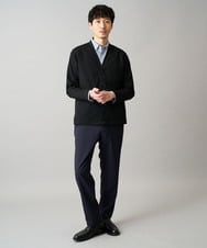 KHLED03069 a.v.v MEN(アー・ヴェ・ヴェ) 春夏のオフィススタイルにおすすめ【イージーケア/洗濯機で洗える/毛玉になりにくい/ストレッチ】アムンゼンストレッチセミルーズパンツ ベージュ