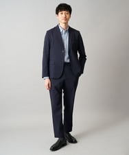 KHLED03069 a.v.v MEN(アー・ヴェ・ヴェ) 春夏のオフィススタイルにおすすめ【イージーケア/洗濯機で洗える/毛玉になりにくい/ストレッチ】アムンゼンストレッチセミルーズパンツ ベージュ