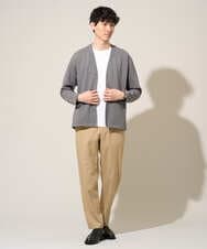 KHLED03069 a.v.v MEN(アー・ヴェ・ヴェ) 【イージーケア/洗濯機で洗える/毛玉になりにくい/ストレッチ】アムンゼンストレッチセミルーズパンツ ベージュ