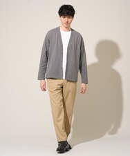 KHLED03069 a.v.v MEN(アー・ヴェ・ヴェ) 【イージーケア/洗濯機で洗える/毛玉になりにくい/ストレッチ】アムンゼンストレッチセミルーズパンツ ベージュ