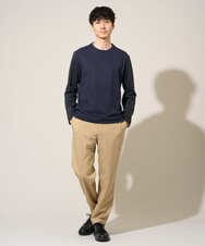 KHLED03069 a.v.v MEN(アー・ヴェ・ヴェ) 【イージーケア/洗濯機で洗える/毛玉になりにくい/ストレッチ】アムンゼンストレッチセミルーズパンツ ベージュ