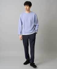 KHLED03069 a.v.v MEN(アー・ヴェ・ヴェ) 【イージーケア/洗濯機で洗える/毛玉になりにくい/ストレッチ】アムンゼンストレッチセミルーズパンツ ベージュ