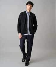 KHLED03069 a.v.v MEN(アー・ヴェ・ヴェ) 【イージーケア/洗濯機で洗える/毛玉になりにくい/ストレッチ】アムンゼンストレッチセミルーズパンツ ベージュ