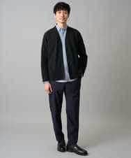 KHLED03069 a.v.v MEN(アー・ヴェ・ヴェ) 【イージーケア/洗濯機で洗える/毛玉になりにくい/ストレッチ】アムンゼンストレッチセミルーズパンツ ベージュ