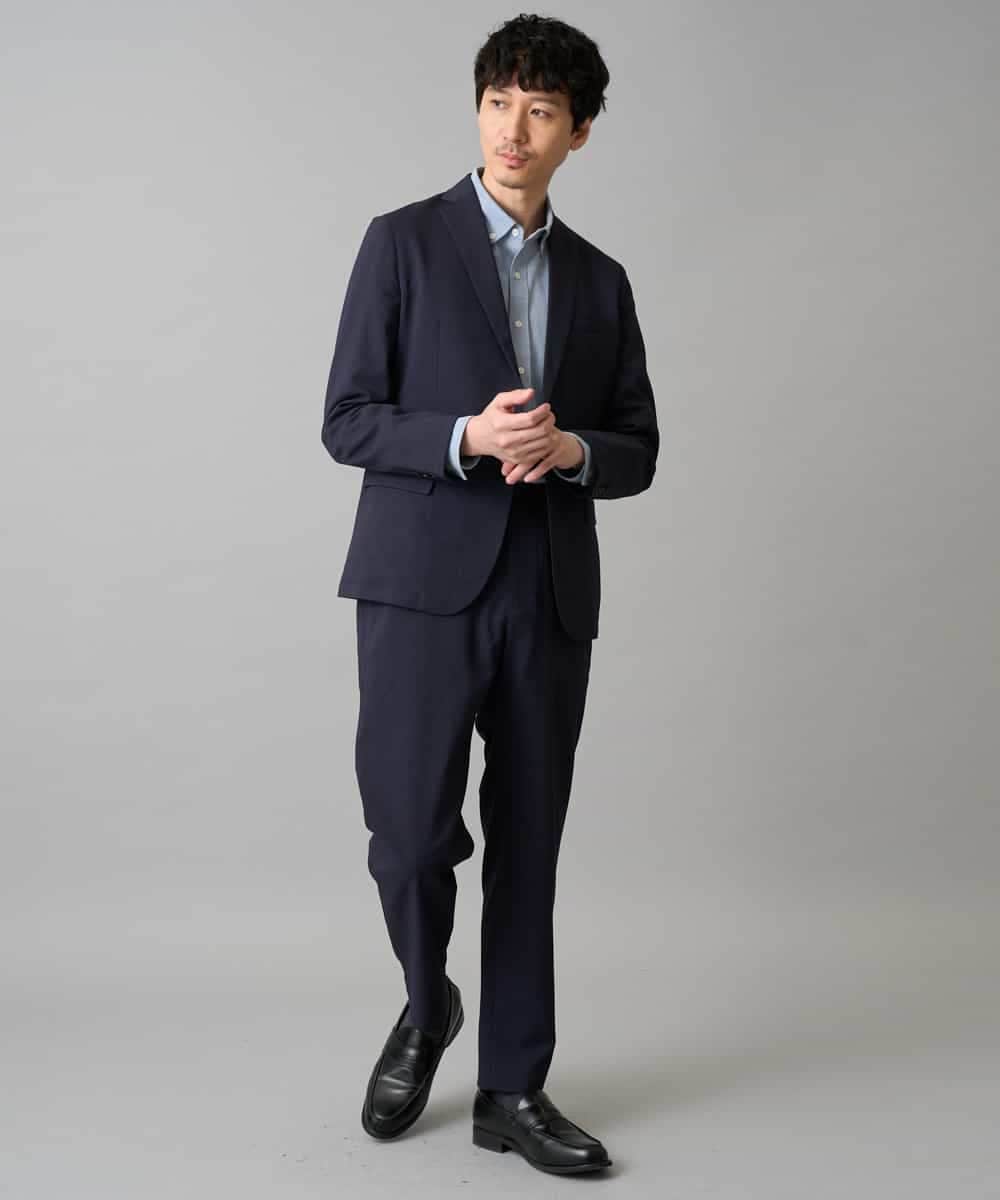 KHLED03069 a.v.v MEN(アー・ヴェ・ヴェ) 【イージーケア/洗濯機で洗える/毛玉になりにくい/ストレッチ】アムンゼンストレッチセミルーズパンツ ベージュ