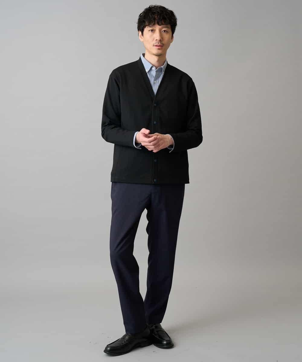 KHLED03069 a.v.v MEN(アー・ヴェ・ヴェ) 【イージーケア/洗濯機で洗える/毛玉になりにくい/ストレッチ】アムンゼンストレッチセミルーズパンツ ベージュ