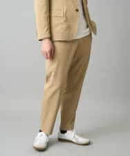 KHLED03069 a.v.v MEN(アー・ヴェ・ヴェ) 【イージーケア/洗濯機で洗える/毛玉になりにくい/ストレッチ】アムンゼンストレッチセミルーズパンツ ベージュ