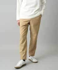 KHLED03069 a.v.v MEN(アー・ヴェ・ヴェ) 【イージーケア/洗濯機で洗える/毛玉になりにくい/ストレッチ】アムンゼンストレッチセミルーズパンツ ベージュ