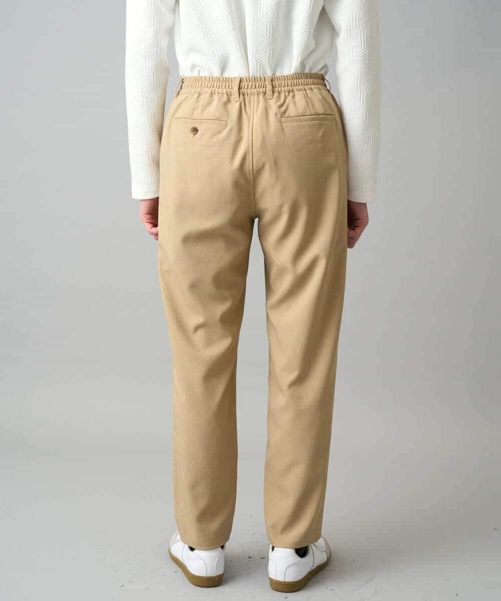 KHLED03069 a.v.v MEN(アー・ヴェ・ヴェ) 【イージーケア/洗濯機で洗える/毛玉になりにくい/ストレッチ】アムンゼンストレッチセミルーズパンツ ベージュ