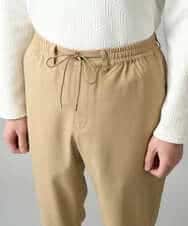 KHLED03069 a.v.v MEN(アー・ヴェ・ヴェ) 【イージーケア/洗濯機で洗える/毛玉になりにくい/ストレッチ】アムンゼンストレッチセミルーズパンツ ベージュ