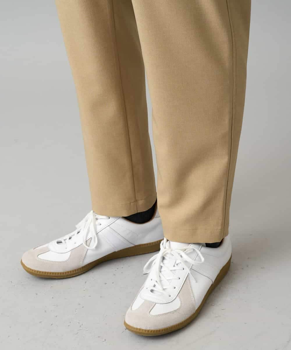 KHLED03069 a.v.v MEN(アー・ヴェ・ヴェ) 【イージーケア/洗濯機で洗える/毛玉になりにくい/ストレッチ】アムンゼンストレッチセミルーズパンツ ベージュ