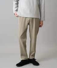 KHLED04064 a.v.v MEN(アー・ヴェ・ヴェ) 【イージーケア/洗濯機で洗える/毛玉になりにくい/ストレッチ】メランジツイルセミルーズパンツ ベージュ