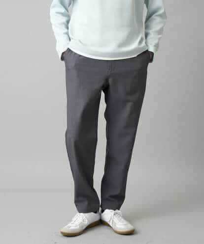 KHLED04064 a.v.v MEN 【イージーケア/洗濯機で洗える/毛玉になりにくい/ストレッチ】メランジツイルセミルーズパンツ